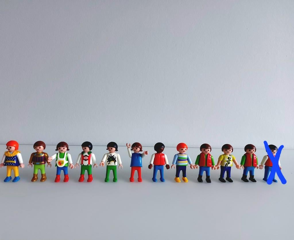 12 poppetjes, ventjes playmobil kinderen Meisjes en jongens, Ophalen of Verzenden, Zo goed als nieuw, Los Playmobil