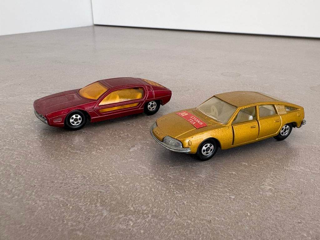 2 Matchbox auto’s 1969 - series nr 20 en nr 56, Ophalen, Gebruikt, Auto