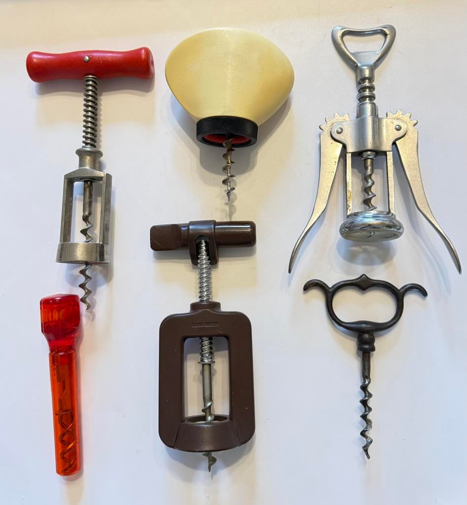 Lot van 6 vintage kurkentrekkers, Ophalen of Verzenden