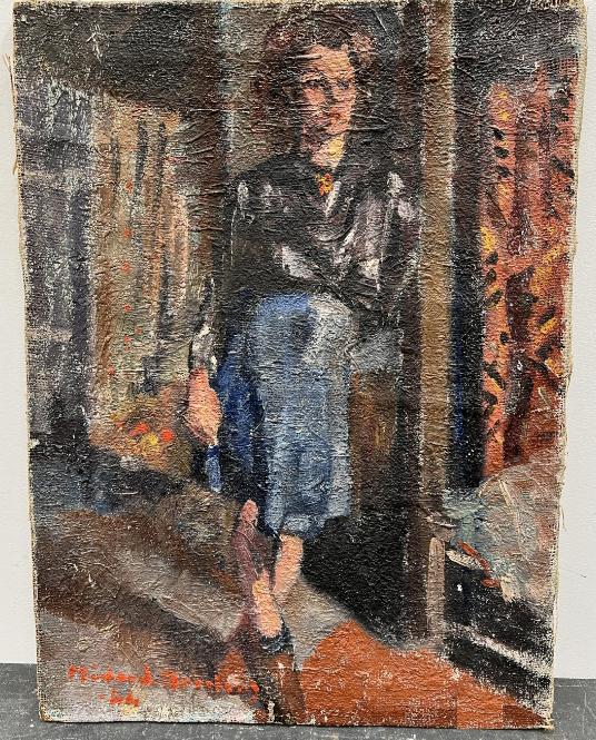 Huile sur toile signe medard Maertens, Antiquités & Art, Enlèvement ou Envoi