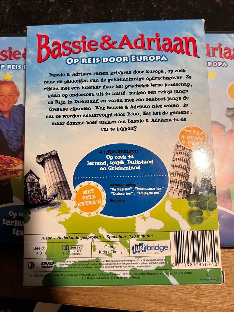 Bassie & Adriaan op reis door Europa Deel 3 & 4, Avontuur, Boxset, Ophalen of Verzenden, Zo goed als nieuw