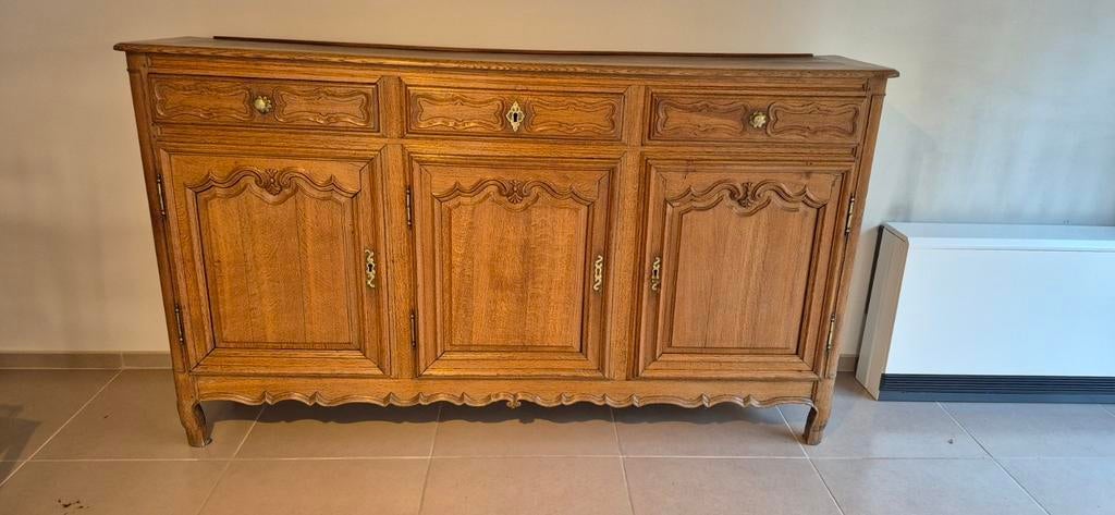Dresse 19eme de style Louis 15 en chêne blond, Enlèvement, Comme neuf, Chêne