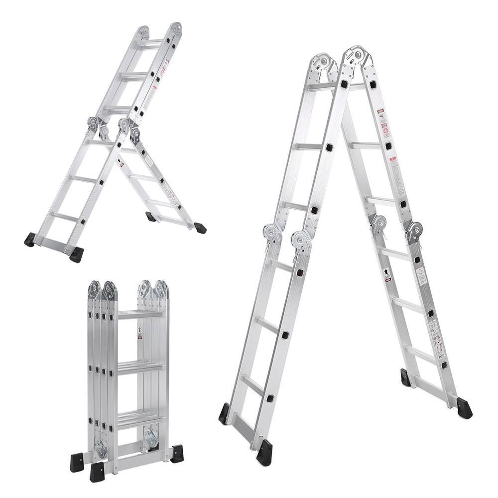 Échelle télescopique 3,80 m et échelle pliante multifonction, Bricolage & Construction, Enlèvement ou Envoi, Neuf