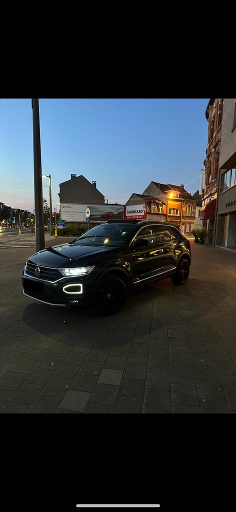 Volkswagen t-roc, Auto's, Euro 5, 4 cilinders, Leder en Stof, Zwart