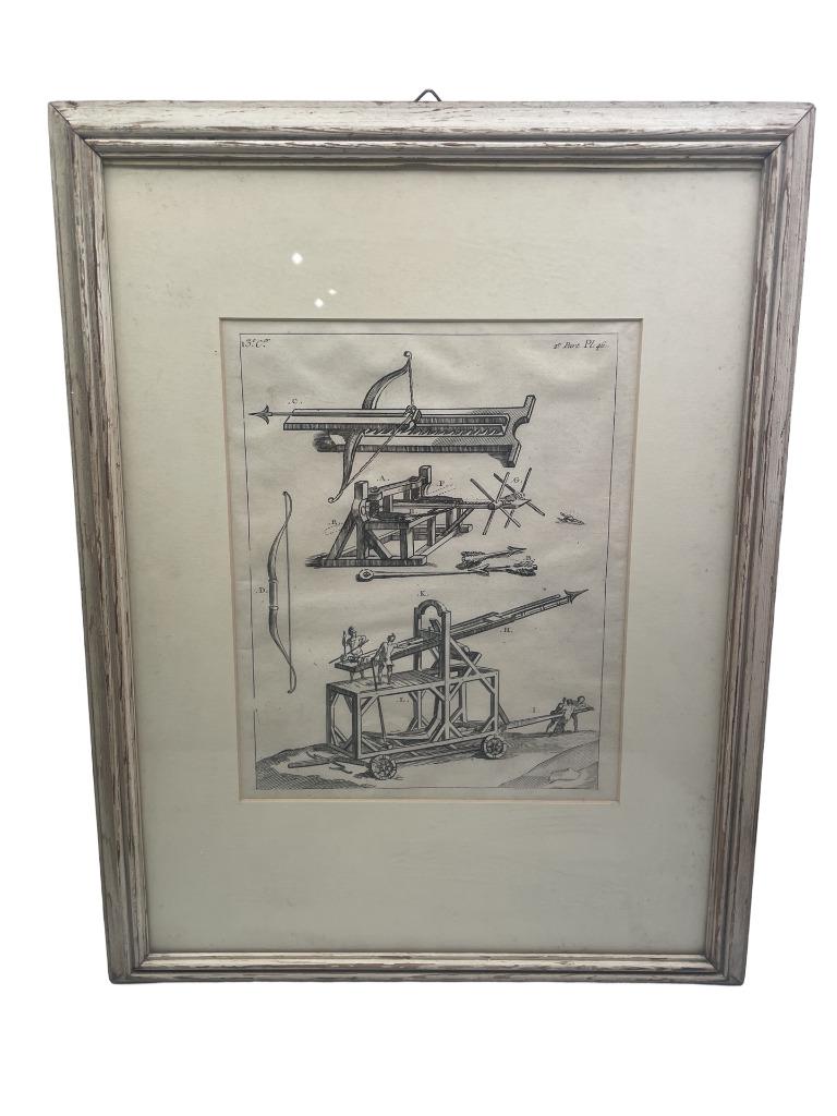 Eau-forte encadrée – Pl. 46 Dandré Bardon - Cochin Lejeune