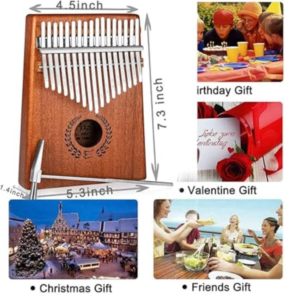 Piano à pouce Kalimba 17 touches LIVRAISON RAPIDE ET GRATUIT, Neuf, -, -, EVERJOYS