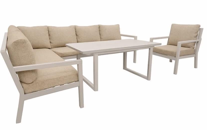 tuinlounge Brozzi zo goed als nieuw, Tuin en Terras, Ophalen, Aluminium, Zo goed als nieuw, Loungeset