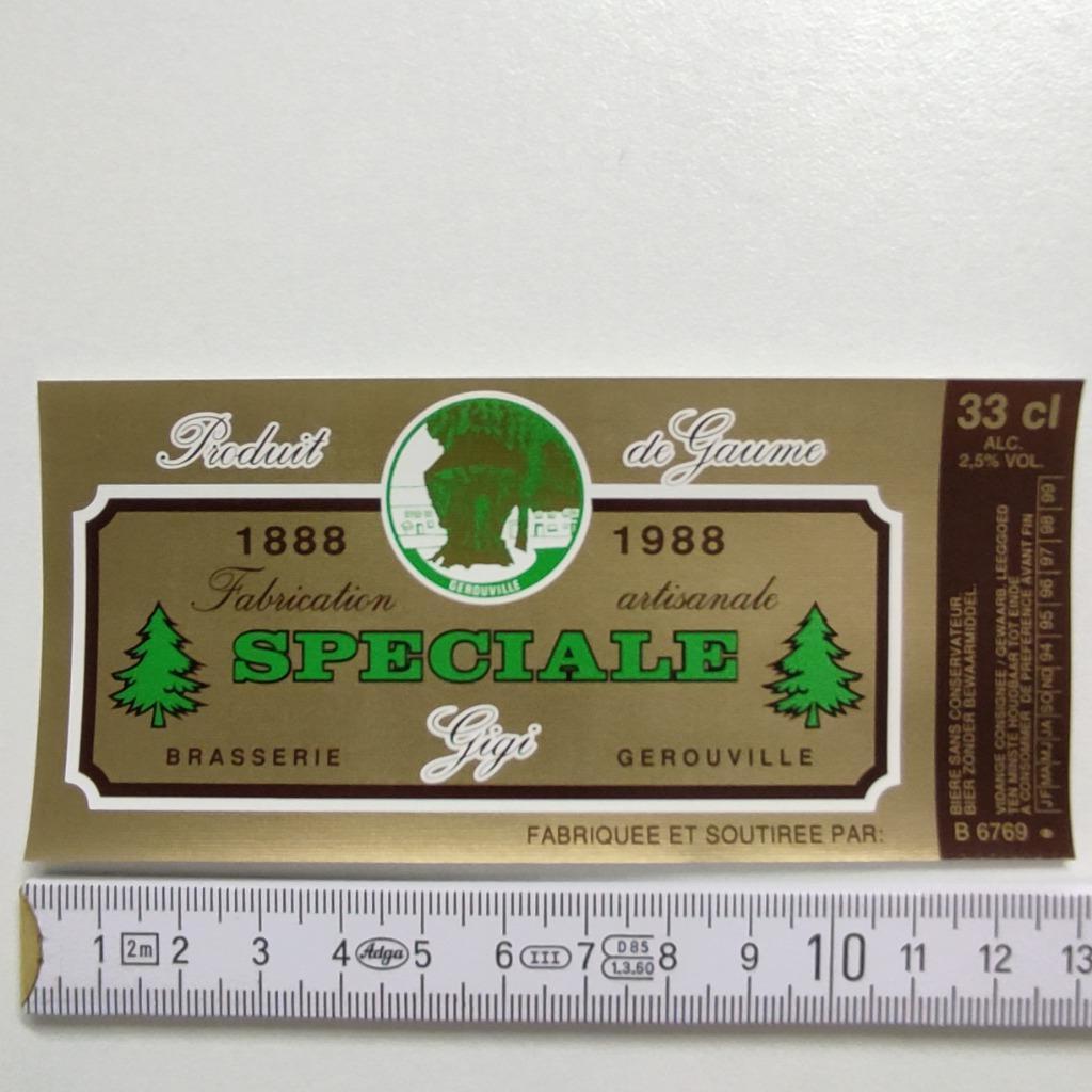 étiquette bière neuve Brasserie Gigi Gerouville, Collections, Enlèvement ou Envoi, Neuf