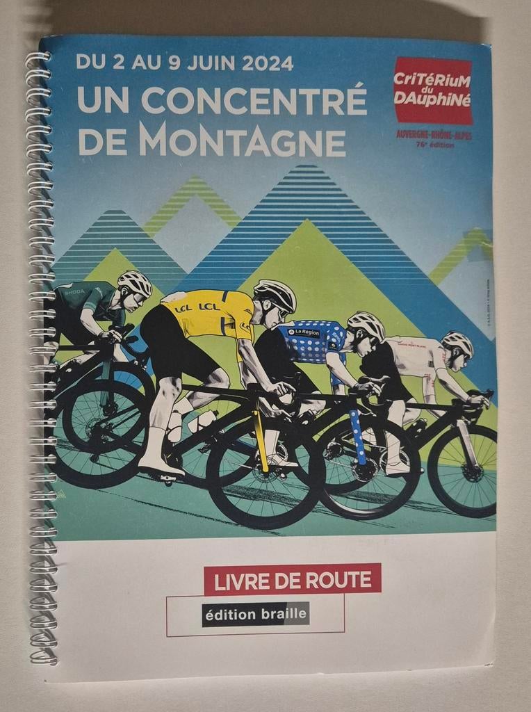 Livre de Route editie braille - Critérium du Dauphine 2024, Neuf, Diverse auteurs, Course à pied et Cyclisme, Envoi