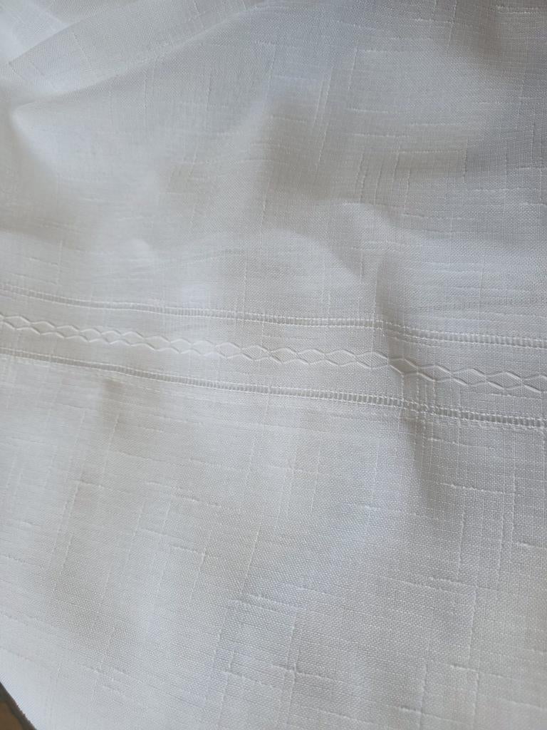 Nouveau 22  mètres voilage fenêtre coton/lin, Enlèvement, Blanc