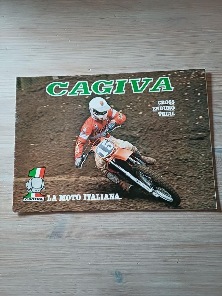 Cagiva cross brochure, Motoren, Ophalen of Verzenden