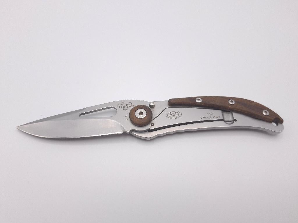 Fox Knives Big Trendy 434 Wood zakmes, Caravans en Kamperen, Kampeergereedschap, Zo goed als nieuw, Ophalen of Verzenden