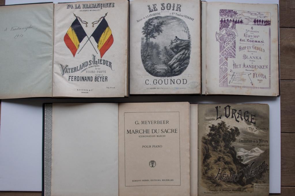 Muziekpartituren, Musique & Instruments, Partitions, Utilisé, Piano, Enlèvement