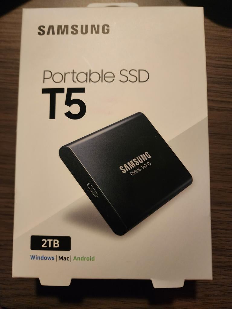 2TB new, unopened, samsung T5 Portable ssd, Computers en Software, Ophalen of Verzenden, SSD
