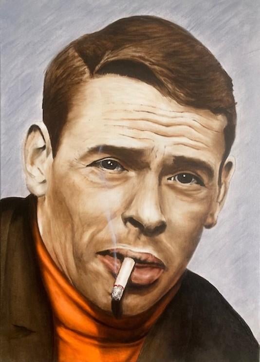 olieverfschilderij  Jacques Brel, Antiquités & Art, Enlèvement