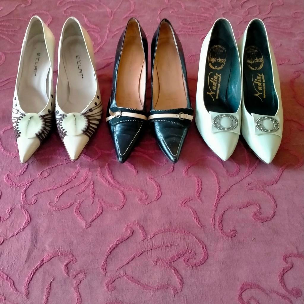 Lederen damesschoenen, Kleding | Dames, Schoenen, Zo goed als nieuw, Ophalen