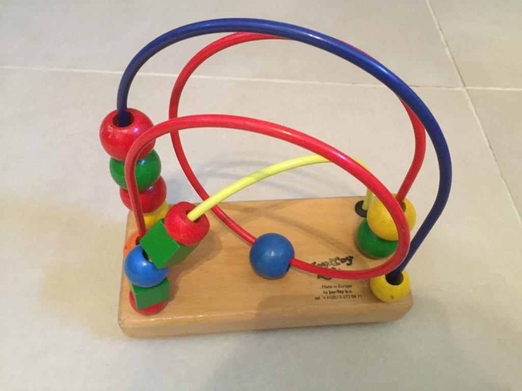 Houten spiraal met kralen, Kinderen en Baby's, Ophalen of Verzenden, Zo goed als nieuw