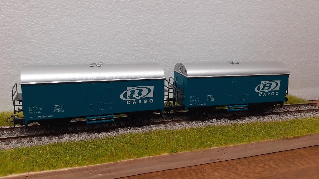 Marklin 4415-812 koelwagen B Cargo ( NMBS ) 1 stuk, Hobby en Vrije tijd, Wisselstroom, Wagon, Ophalen of Verzenden, Zo goed als nieuw