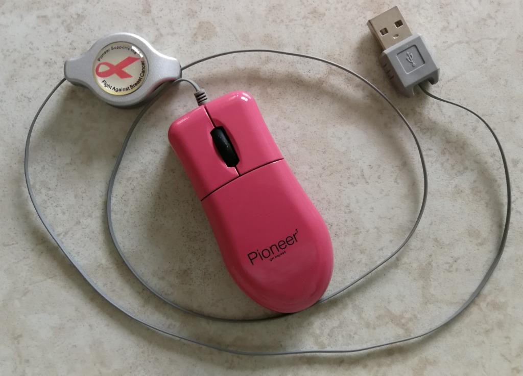 Pioneer mini muis met usb en muismat, Ophalen, Nieuw, Bedraad, Muis