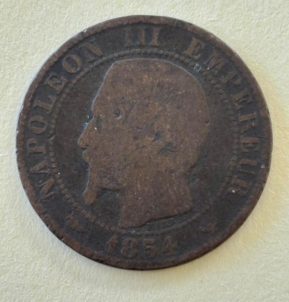 5 cent Napoleon III 1854 W, Ophalen of Verzenden, Frankrijk, Losse munt