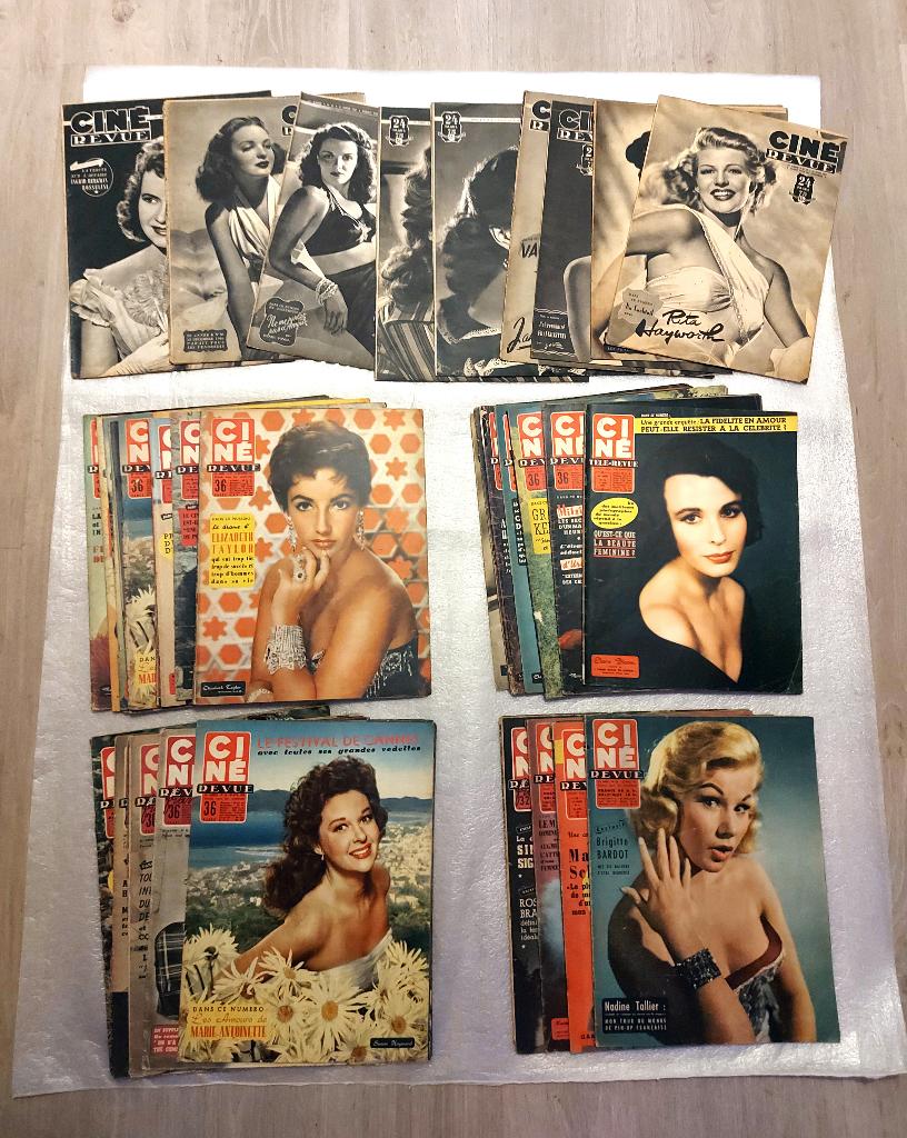 Ciné Revue Lot de 1750 Revues, Collections, Revues, Journaux & Coupures, Journal ou Magazine, 1960 à 1980, Enlèvement ou Envoi