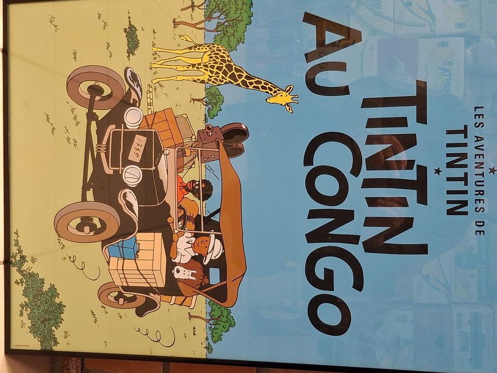 Poster Kuifje in Congo, Ophalen, Rechthoekig Staand, Deurposter of groter, Nieuw