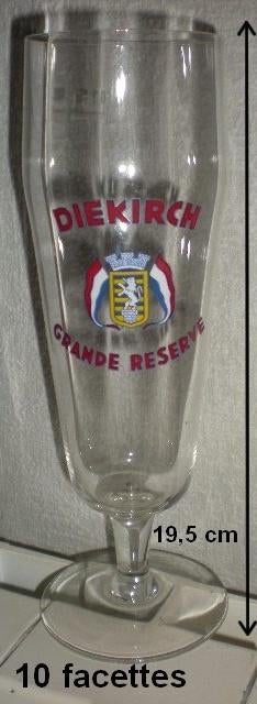 DIEKIRCH  Grande réserve, Collections, Marques de bière, Enlèvement ou Envoi, Comme neuf, Verre ou Verres