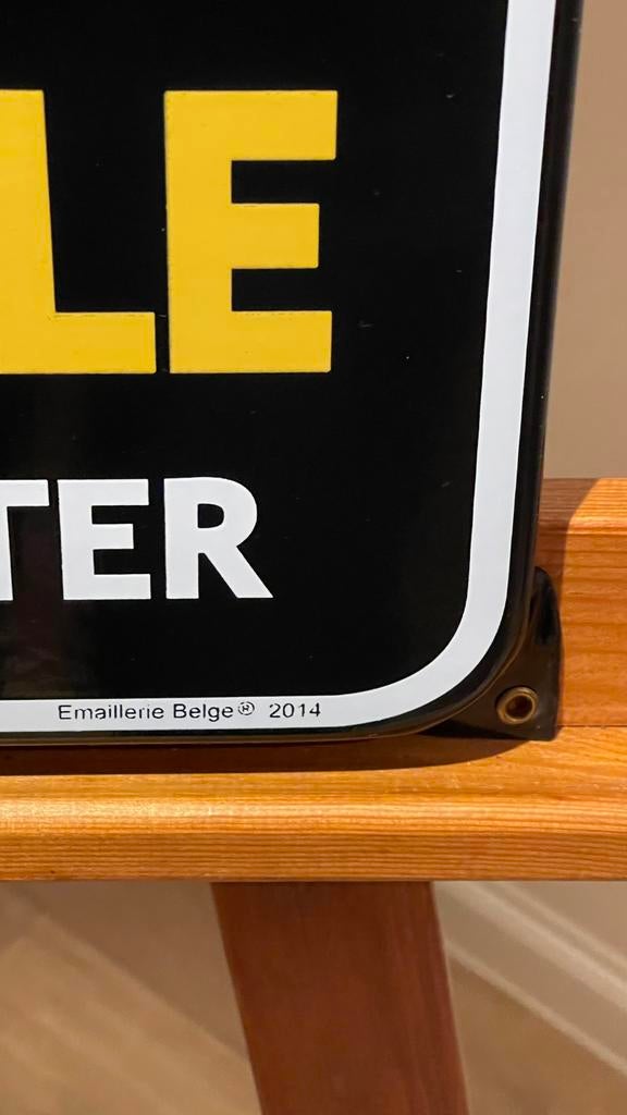 Plaque émaillée pour spa. Menthe., Collections, Enlèvement, Neuf, Panneau publicitaire