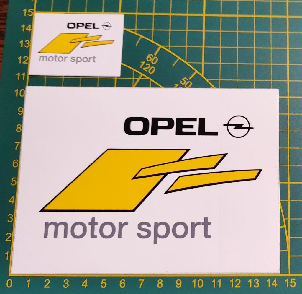 Lot 2x stickers Opel Motor Sport, Enlèvement ou Envoi, Sport