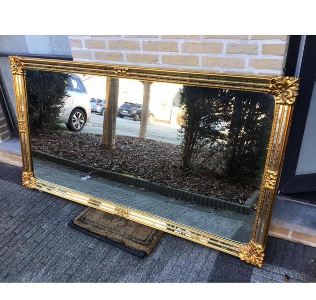 Prachtige verguld deknudt spiegels, Ophalen of Verzenden