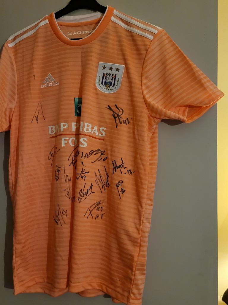 Nouveau maillot RSCA 2018-2019 signé et collector, Sports & Fitness, Taille M, Enlèvement ou Envoi, Neuf, Maillot