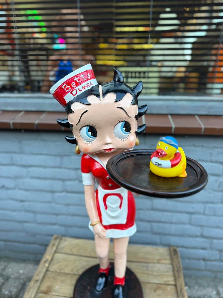 Betty Boop Diner beeld, Verzamelen, Ophalen, Betty Boop, Zo goed als nieuw
