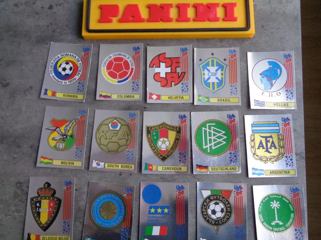 PANINI FOOTBALL STICKERS COUPE DU MONDE 94 USA EMBLÈMES DE L, Enlèvement ou Envoi