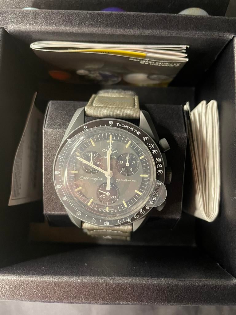 Omega MoonSwatch Mission to Mercury – Compleet in doos, Handtassen en Accessoires, Horloges | Heren, Omega, Ophalen of Verzenden
