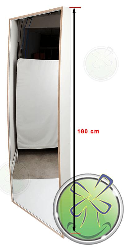 Miroir souriant avec éclairage LED 180x68cm (KJH85), Enlèvement ou Envoi, Neuf, Décoration