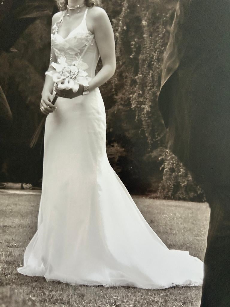 Trouwkleed Nicky Vankets, Vêtements | Femmes, Vêtements de mariage & Accessoires de mariage, Porté, Robe de mariée, Blanc, Enlèvement