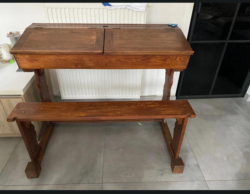 Vintage schoolbank, Enlèvement, Comme neuf