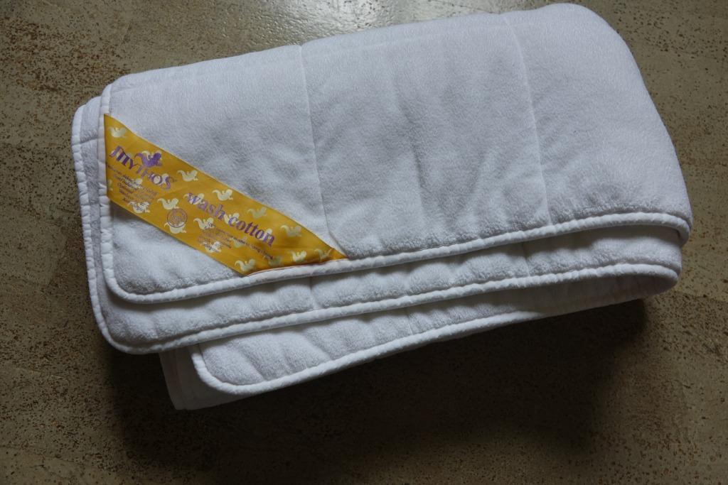 Mythos Wash Cotton dekbed 96x126 cm anti-allergisch, Kinderen en Baby's, Gebruikt, Jongetje of Meisje, Wit, Ophalen of Verzenden