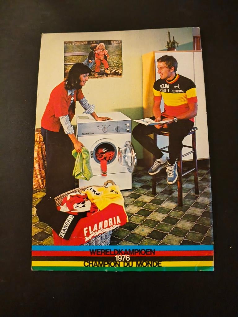 Wielerkaart Freddy Maertens (1976), Ophalen, Zo goed als nieuw, Poster, Plaatje of Sticker