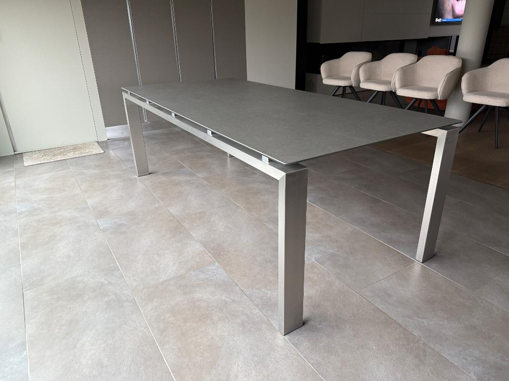 Table Joli Inox et Céramique intérieur ou extérieur, Huis en Inrichting, Tafels | Eettafels, Ophalen, 100 tot 150 cm, 200 cm of meer