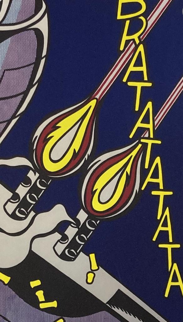 Roy Lichtenstein: lithografie 40 bij 50. Ingelijst verkocht, Antiek en Kunst, Kunst | Litho's en Zeefdrukken, Ophalen of Verzenden