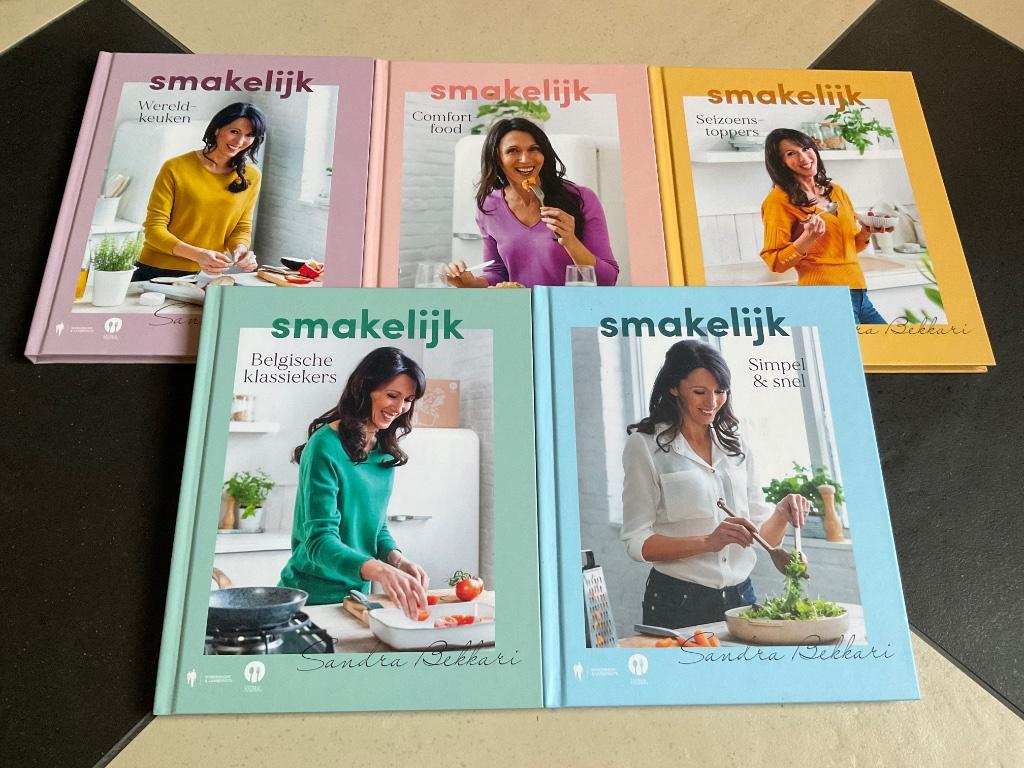 Set van 5 kookboeken Sandra Bekkari Smakelijk, Boeken, Ophalen of Verzenden, Nieuw, Sandra Bekkari