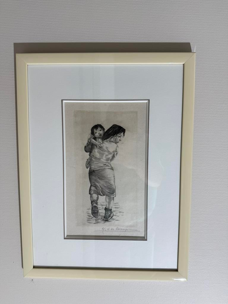 Burijngravure “Havenmeisje” – Gustaaf De Bruyne (1954), Ophalen