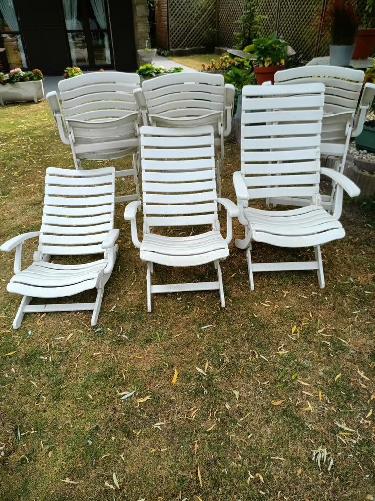 6 chaises de jardin, Enlèvement, Comme neuf, Synthétique