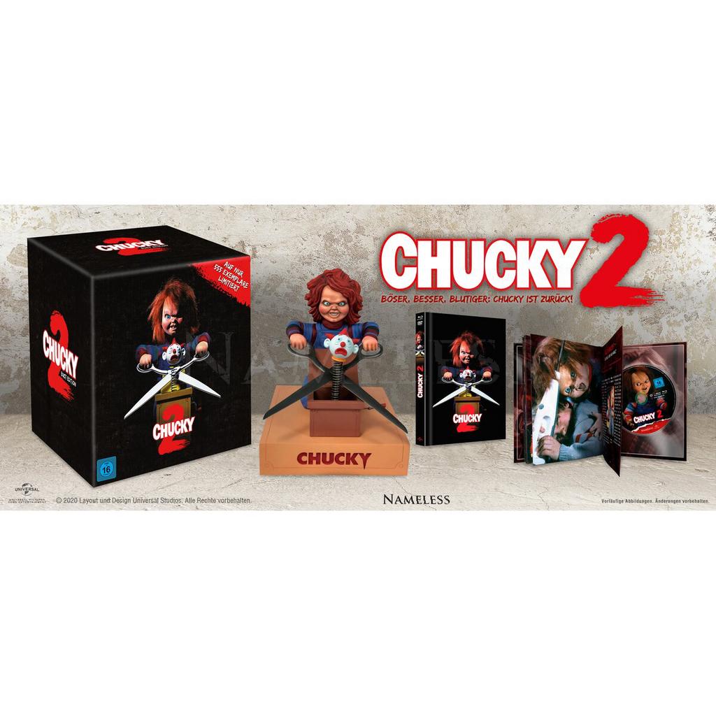 Buste van Chucky - gelimiteerde uitgave met mediabook, Collections, Cinéma & Télévision, Enlèvement ou Envoi