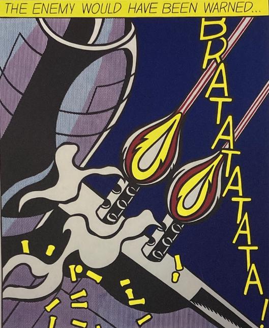 Roy Lichtenstein: lithografie 40 bij 50. Ingelijst verkocht, Antiek en Kunst, Kunst | Litho's en Zeefdrukken, Ophalen of Verzenden