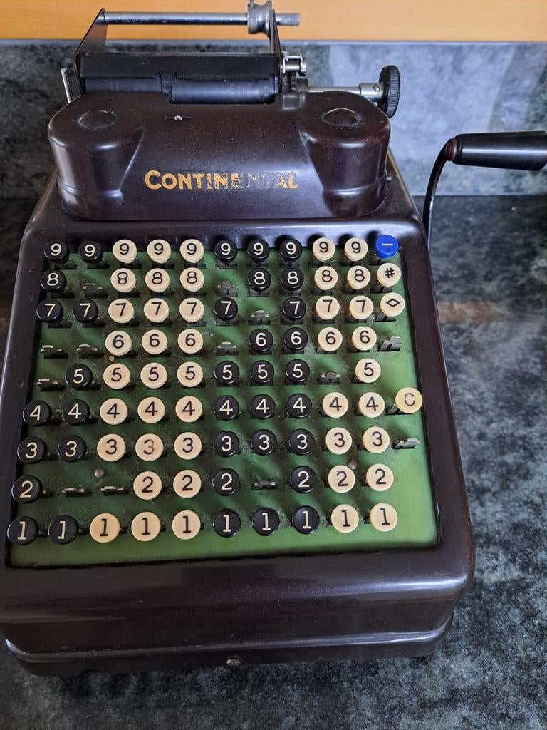 Vintage rekenmachine/kassa, Ophalen