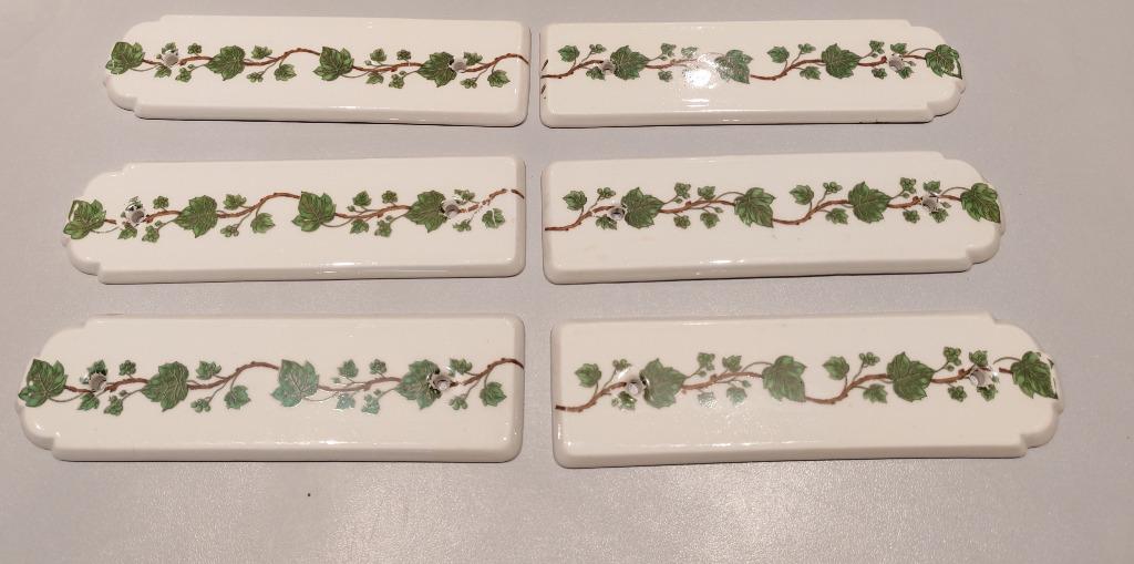 6 jolies plaques de propreté ancienne Porcelaine de Paris, Maison & Meubles, Enlèvement, Comme neuf