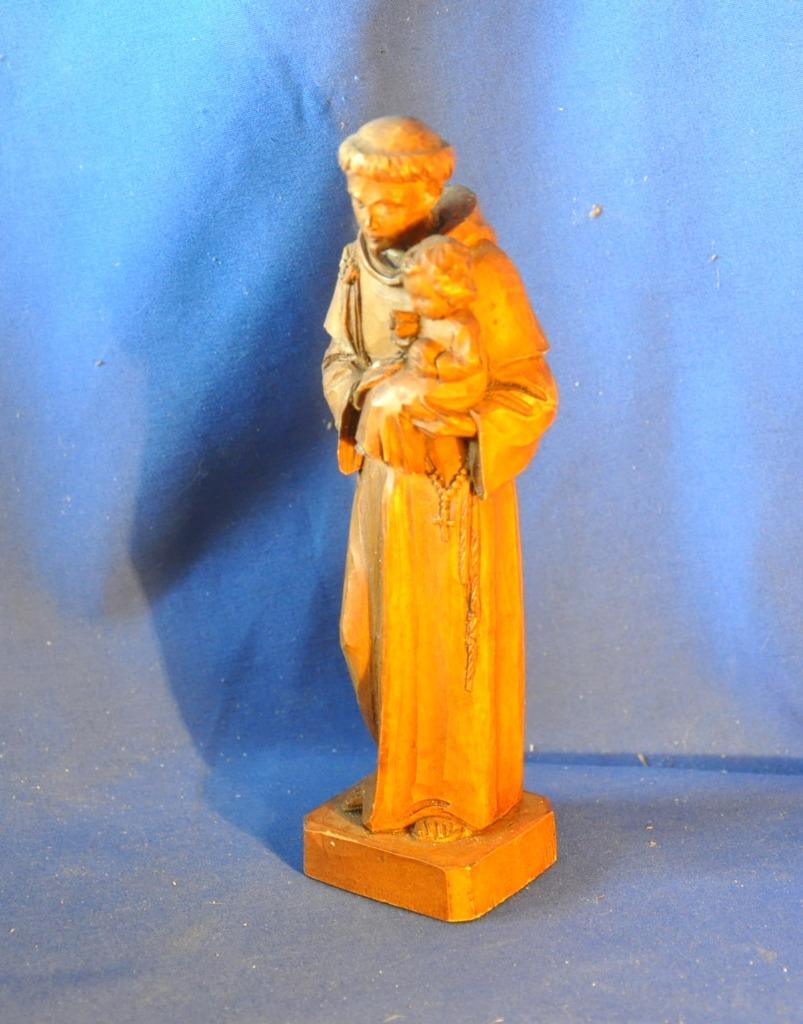 saint antoine a l'enfant resine imitation bois, Antiquités & Art, Enlèvement ou Envoi