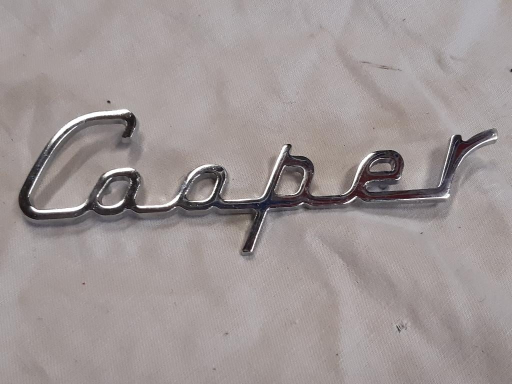 embleem COOPER achterklep, Klassieke Mini, Auto-onderdelen, Ophalen, Achterklep, Voor, Nieuw